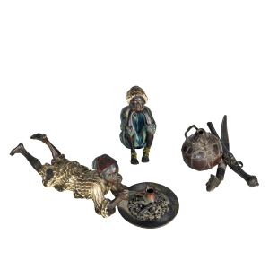Franz Xaver Bergman 19th Century Cold Painted Bronzes