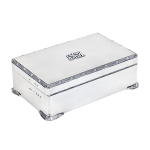 Silver Cigar/Cigarette Box
