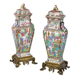Chinese Canton Vases
