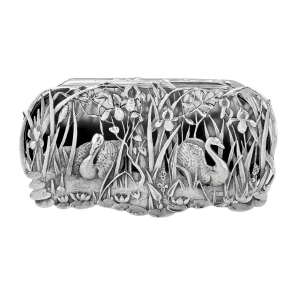 Art Nouveau Period Solid Silver Pot Pourri Box