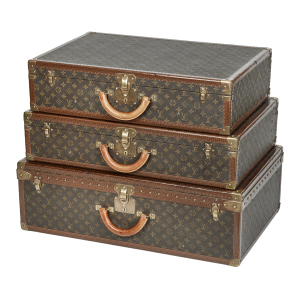 Louis Vuitton Set of Three Monogram Luggage Trunks