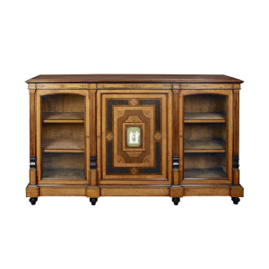 A Late Victorian Satinwood Side Cabinet In The Manner Of Holland And Sons