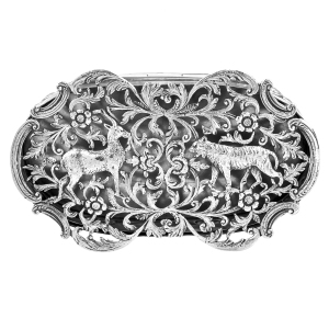Art Nouveau Period Solid Silver Pot Pourri Box