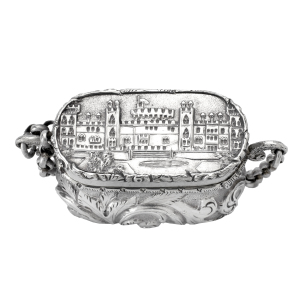 Antique Victorian Sterling Silver Castle-Top Vinaigrette Windsor Castle