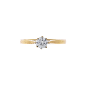 18ct Yellow Gold Diamond Solitaire