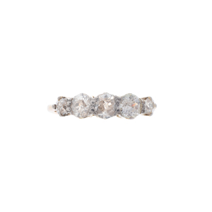 18ct Yellow Gold Five Stone Diamond Ring