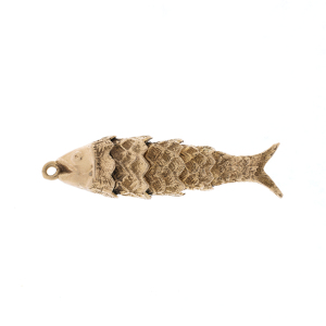 9ct Yellow Gold Articulated Fish Pendant