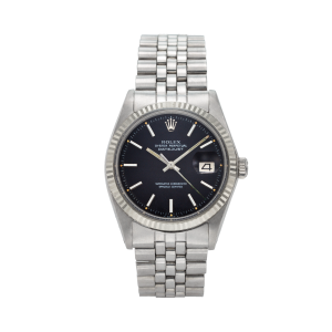 Vintage Rolex Black 'Confetti' Dial Datejust 36mm