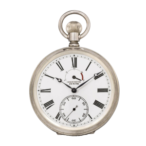 Zenith Silver Chronograph Pocket Watch